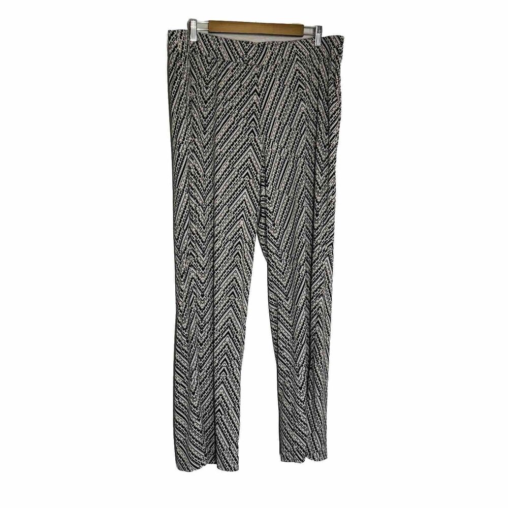 Lane Bryant Pants Women 18 Wide Leg No Wrinkle Pockets Pull On Stretch Travel